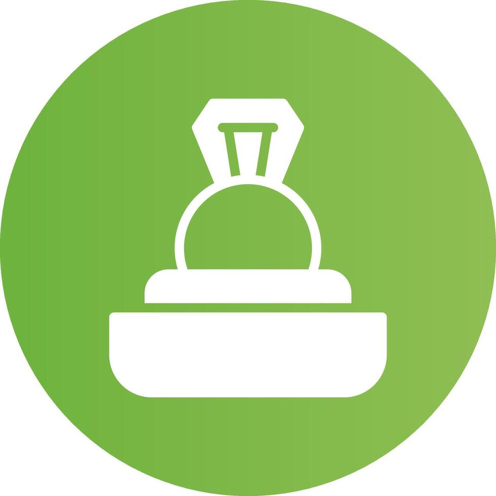 Glyph Circle light green Gradient vector