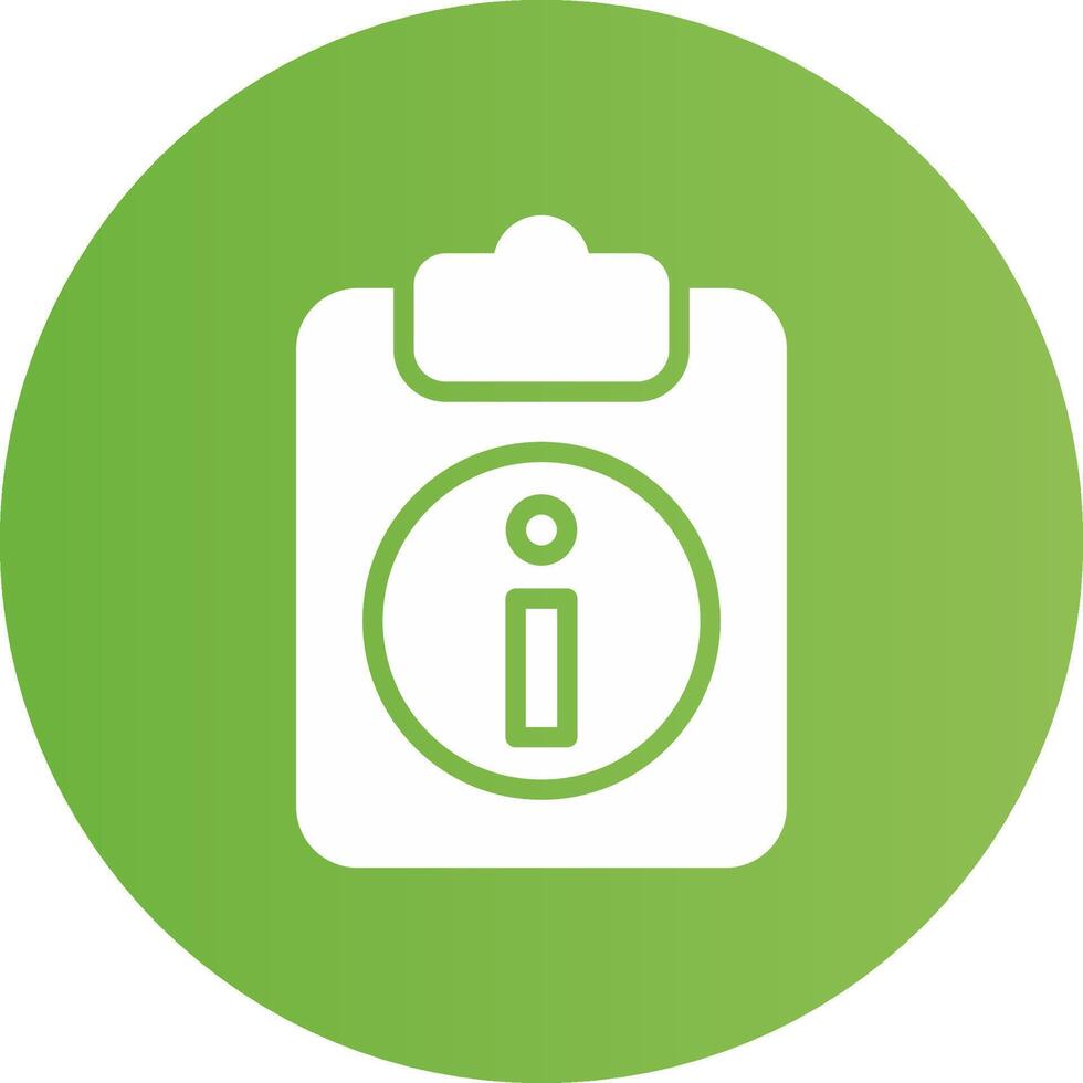 Glyph Circle light green Gradient vector