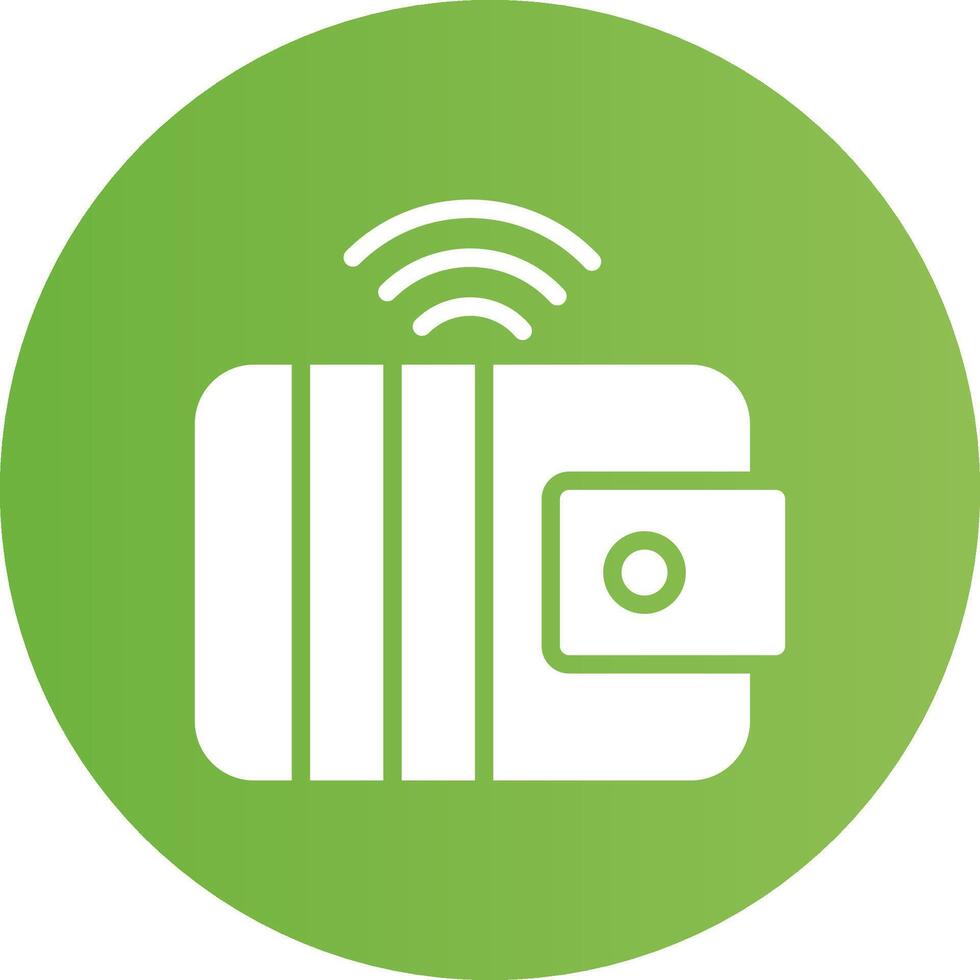 Glyph Circle light green Gradient vector