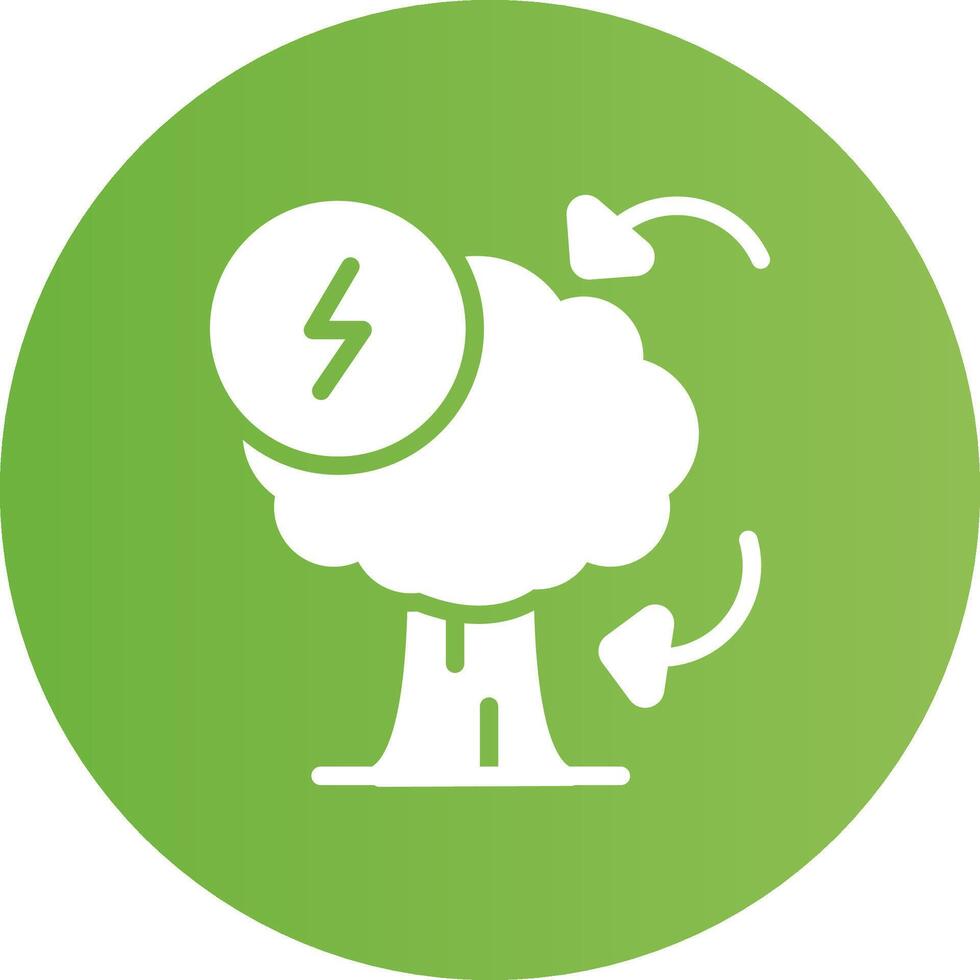 Eco Electricity Creative Icon Design vector