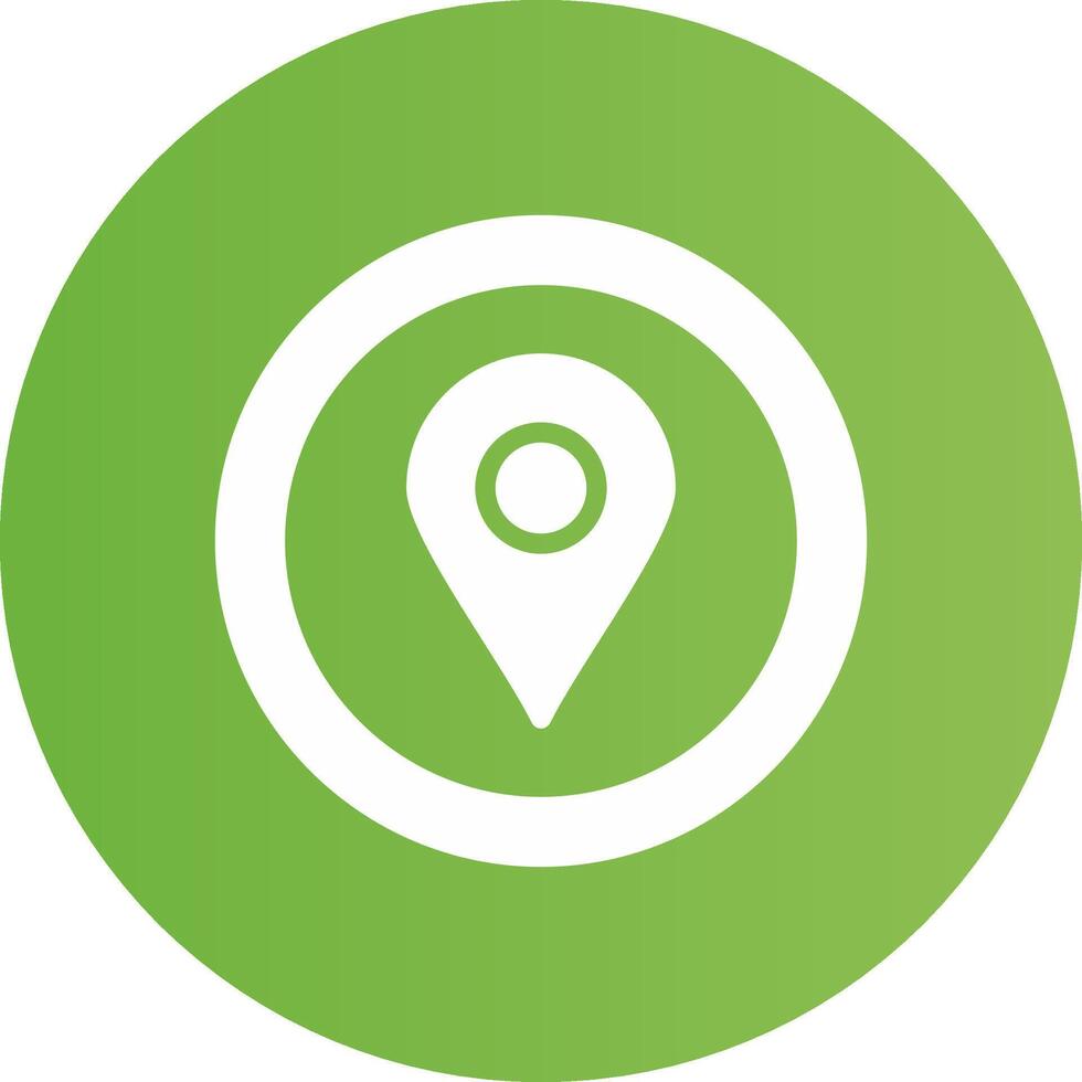 Glyph Circle light green Gradient vector