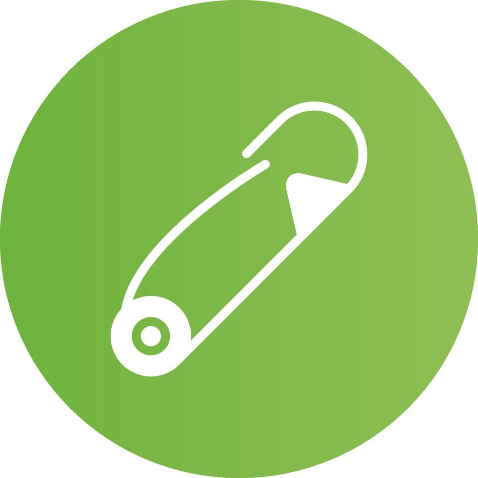 Safety Pin Creative Icon Design vector