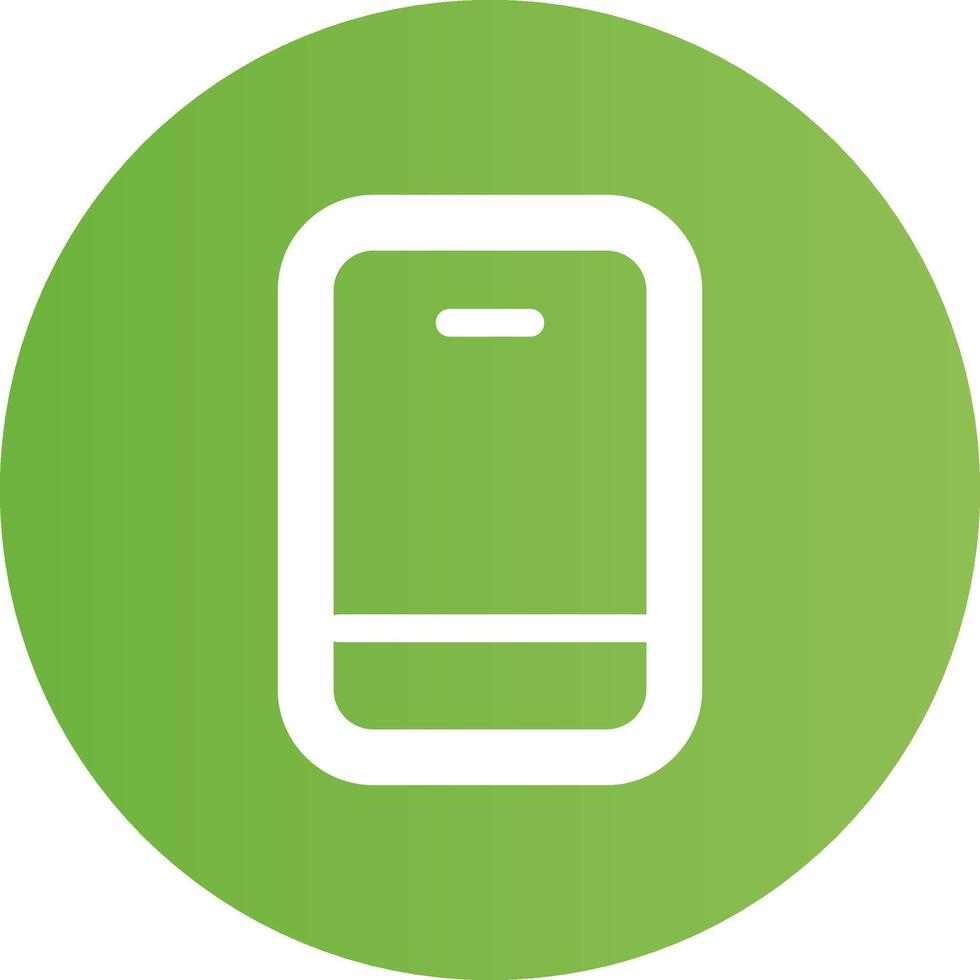 Glyph Circle light green Gradient vector