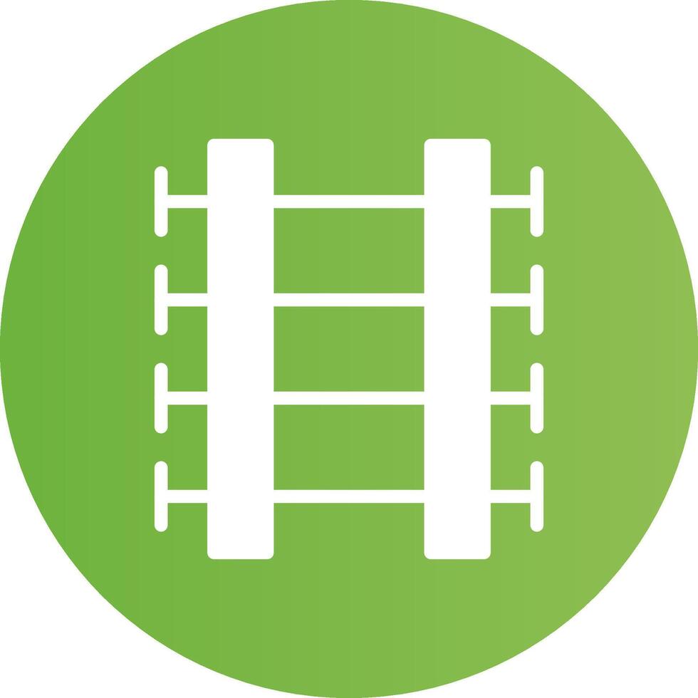 Train Tracks Creative Icon Design vector