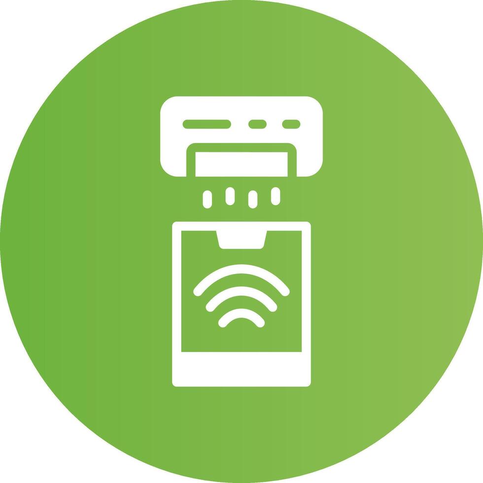 Smart Cooler Creative Icon Design vector