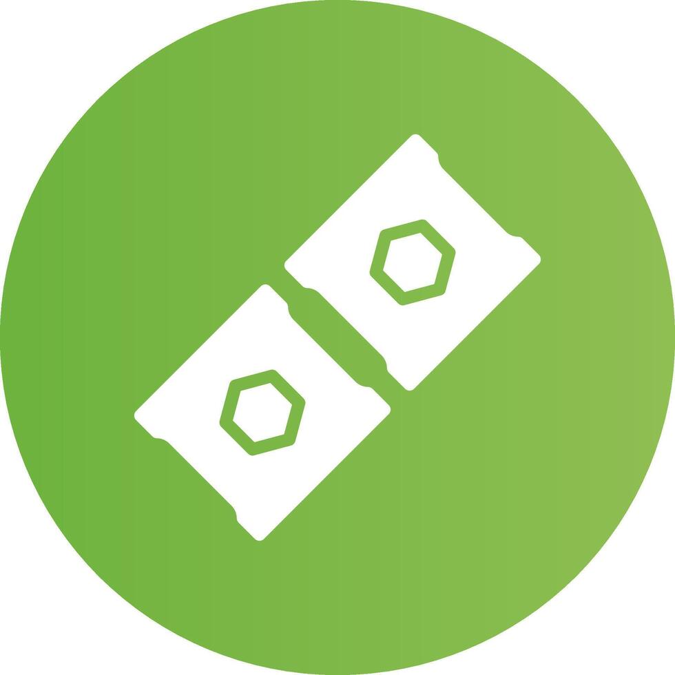 Glyph Circle light green Gradient vector
