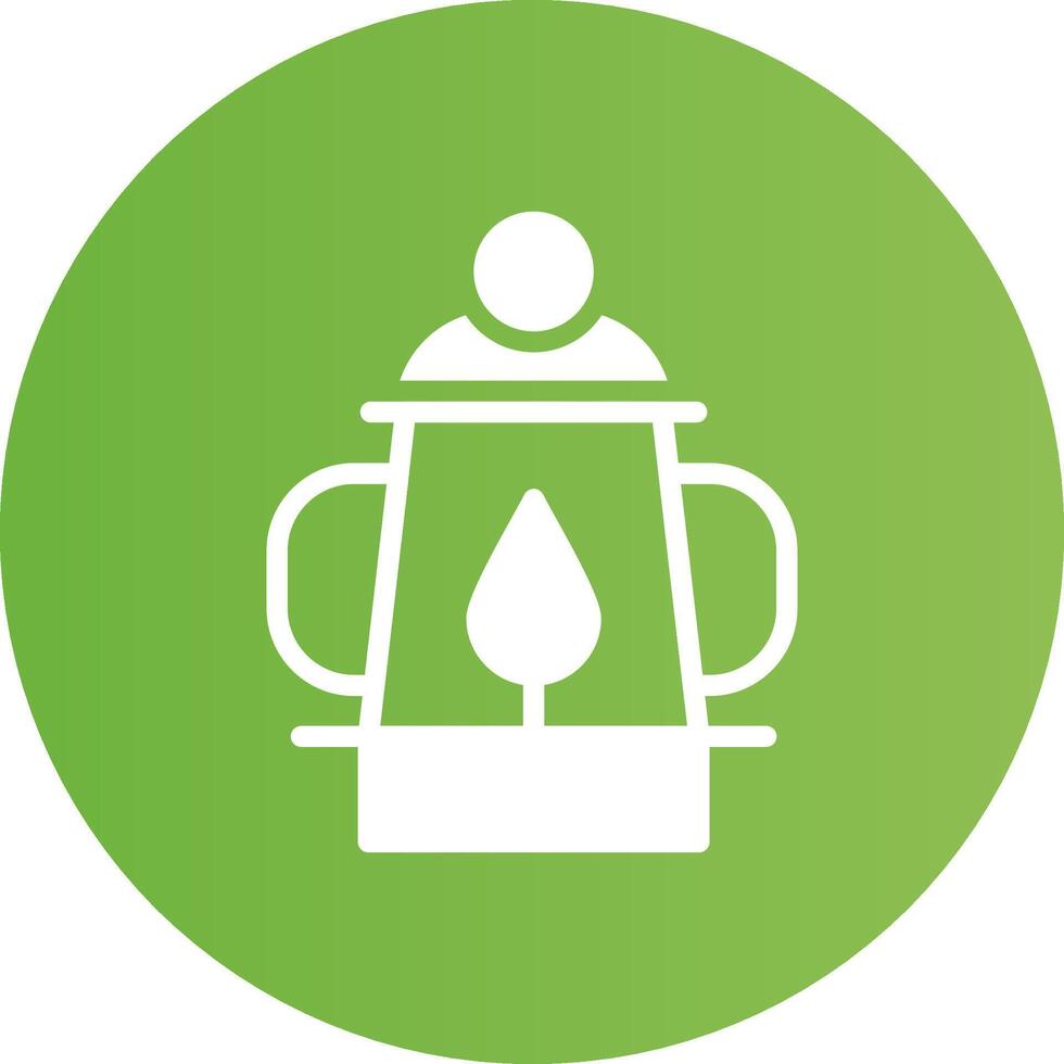 Oil Lamp Creative Icon Design vector