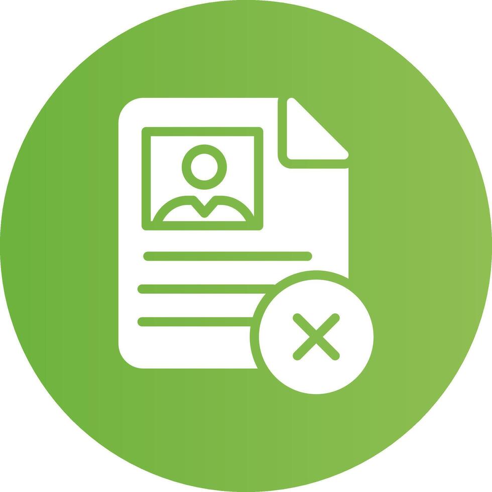 Rejected Creative Icon Design vector