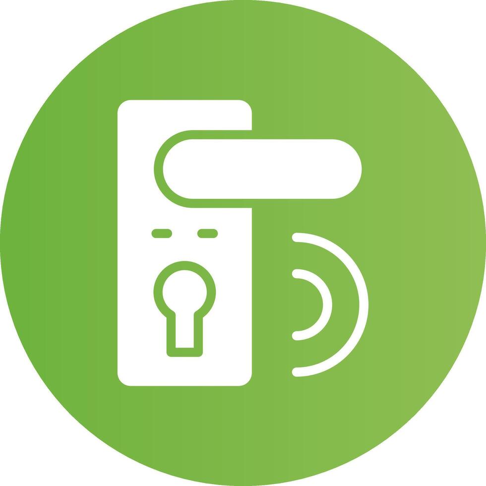 Door Lock Creative Icon Design vector