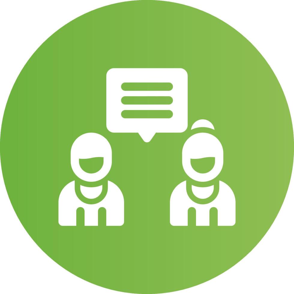 Discuss Creative Icon Design vector