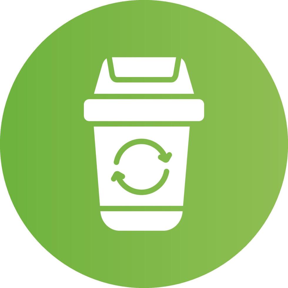 Trash Recycle Creative Icon Design vector