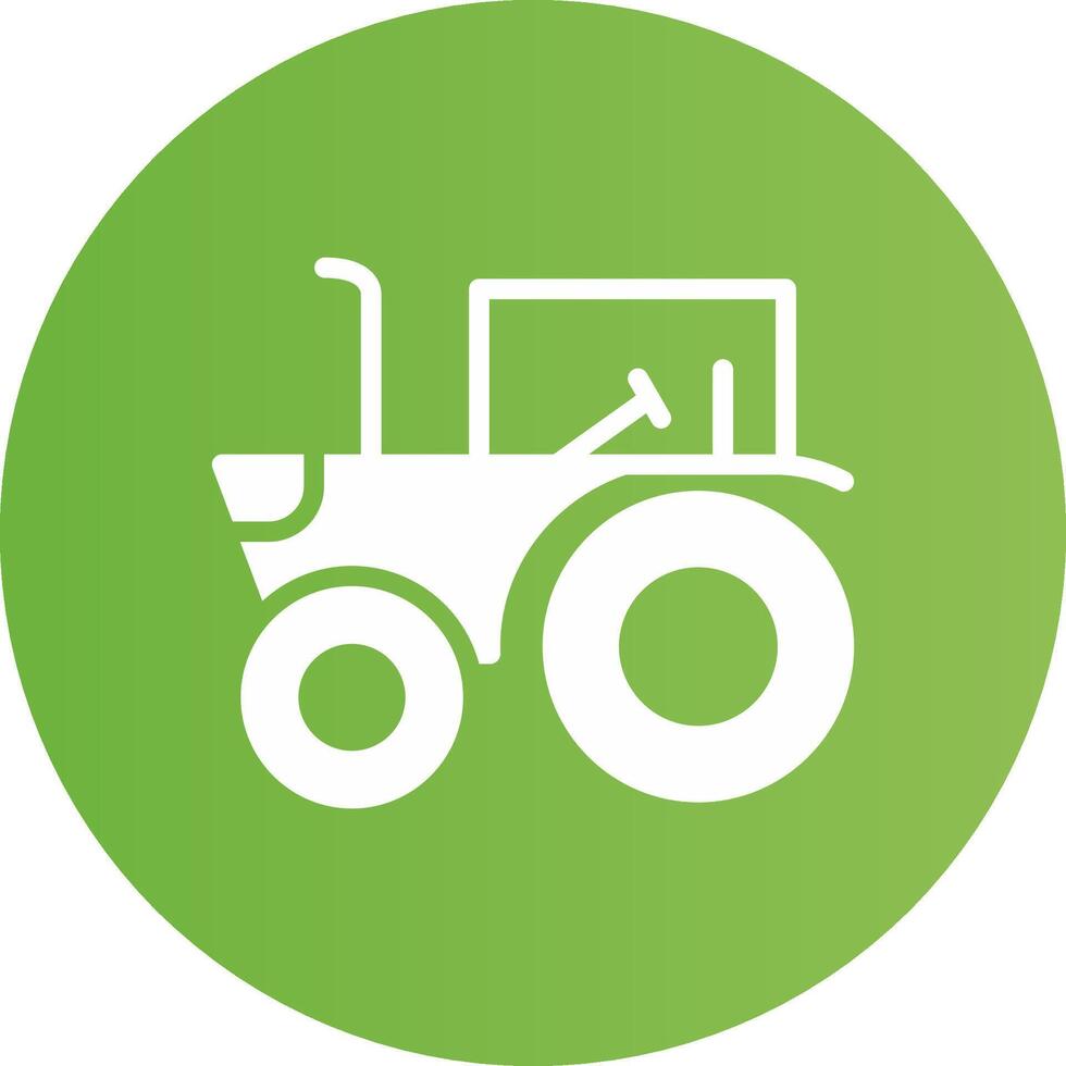 Tractor Creative Icon Design vector