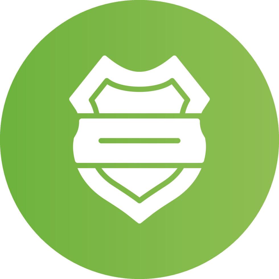 Glyph Circle light green Gradient vector