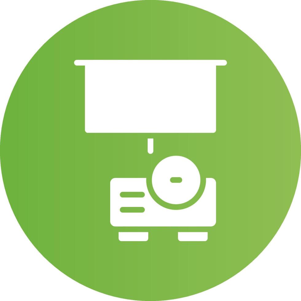 Glyph Circle light green Gradient vector
