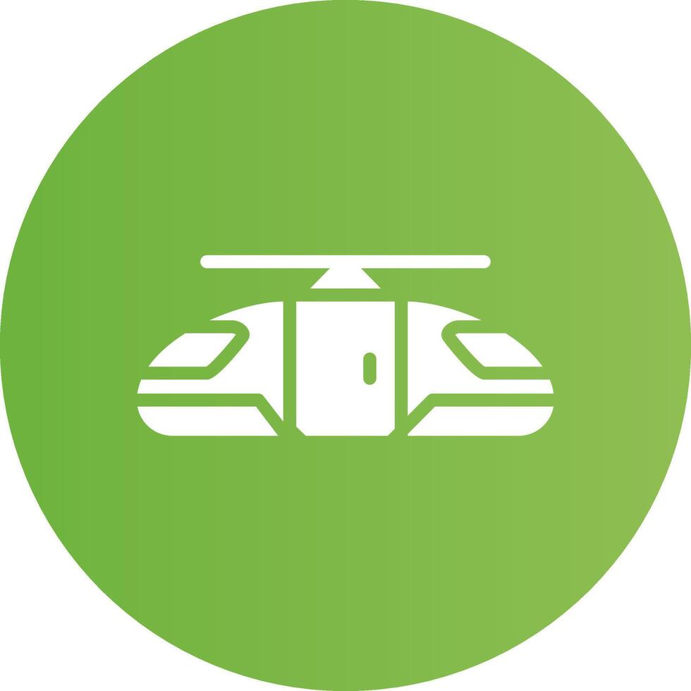 Glyph Circle light green Gradient vector