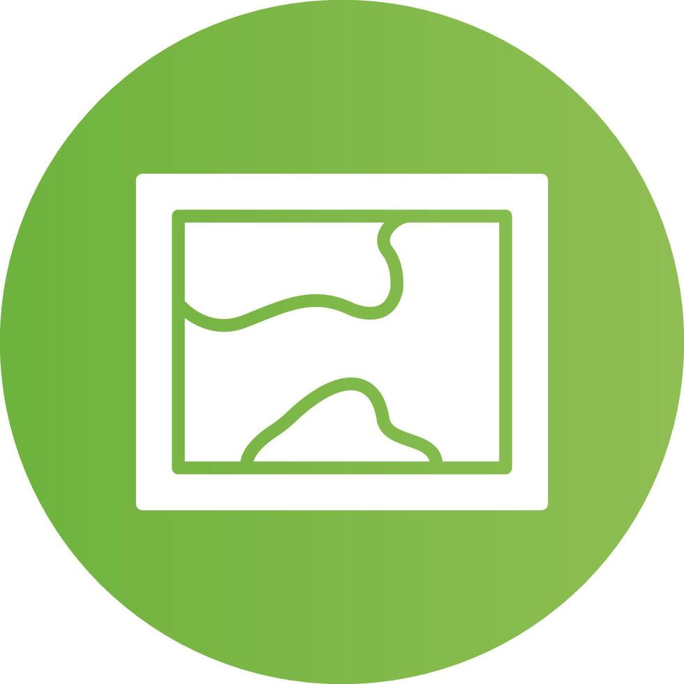 Glyph Circle light green Gradient vector