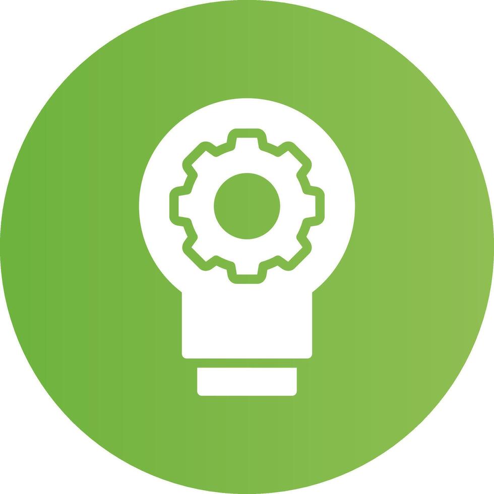 Glyph Circle light green Gradient vector
