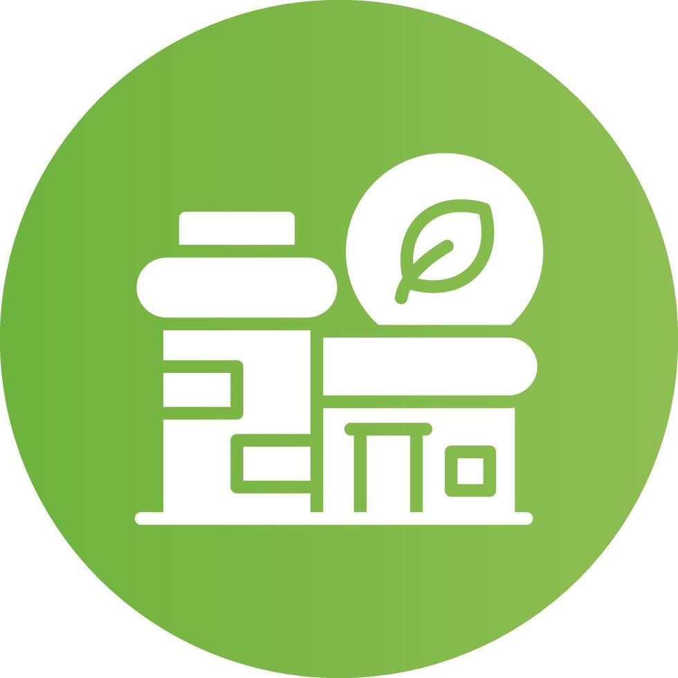 Eco Factory Creative Icon Design vector