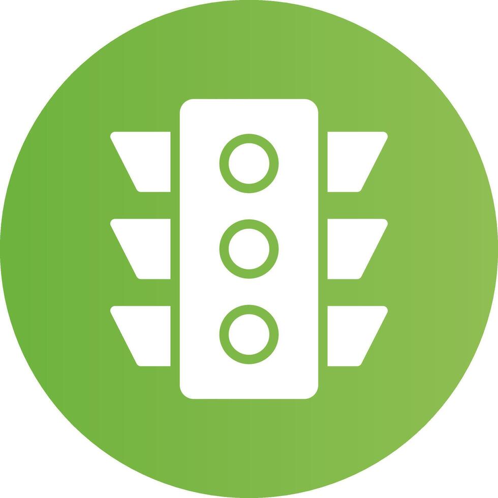 Glyph Circle light green Gradient vector