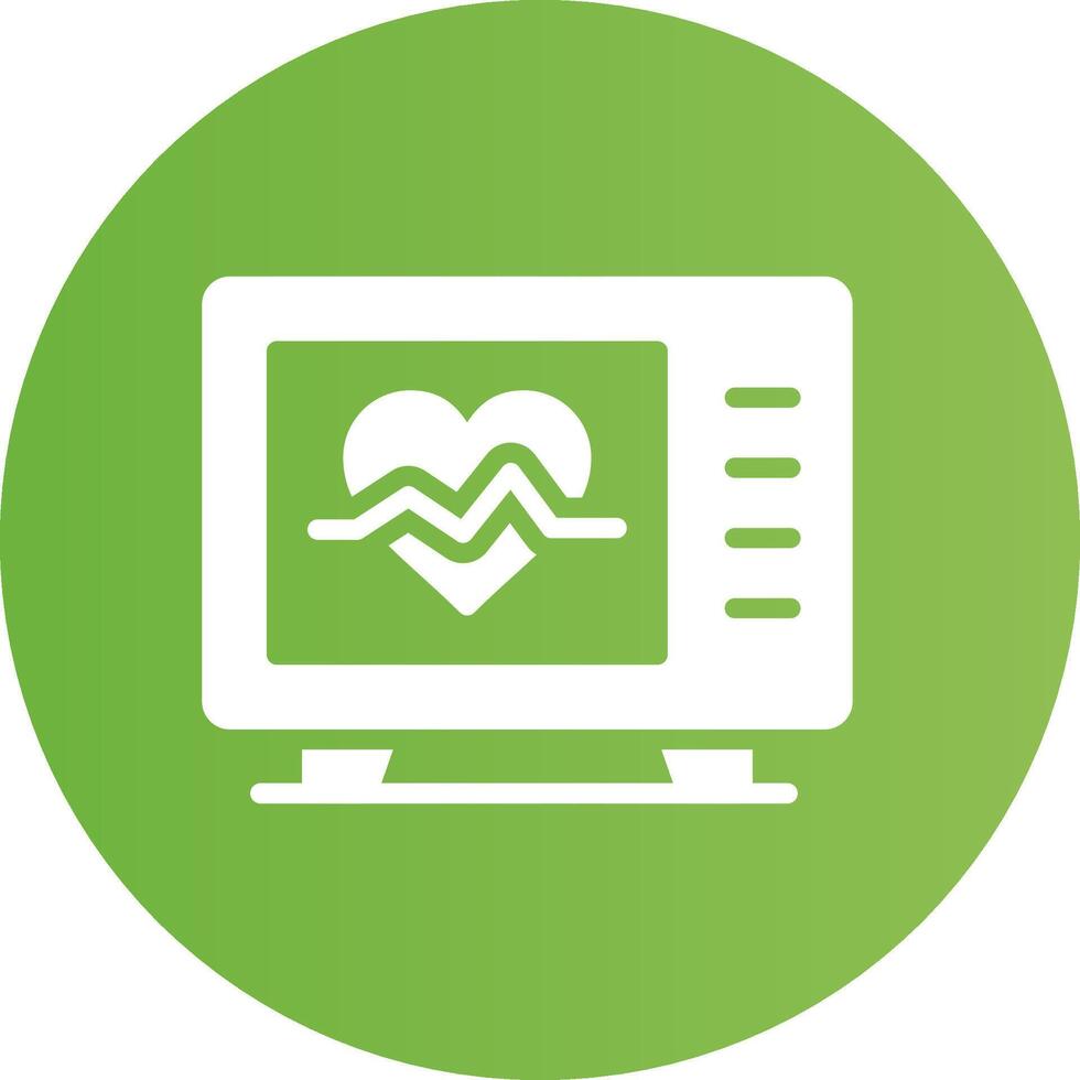 Glyph Circle light green Gradient vector