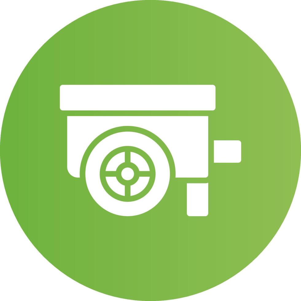 Glyph Circle light green Gradient vector