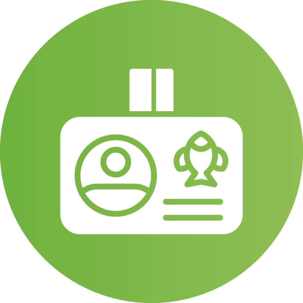 Fishing License Creative Icon Design vector
