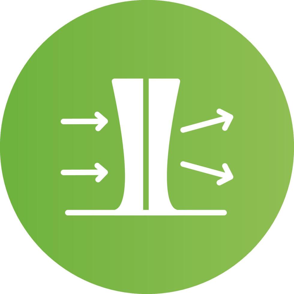Glyph Circle light green Gradient vector