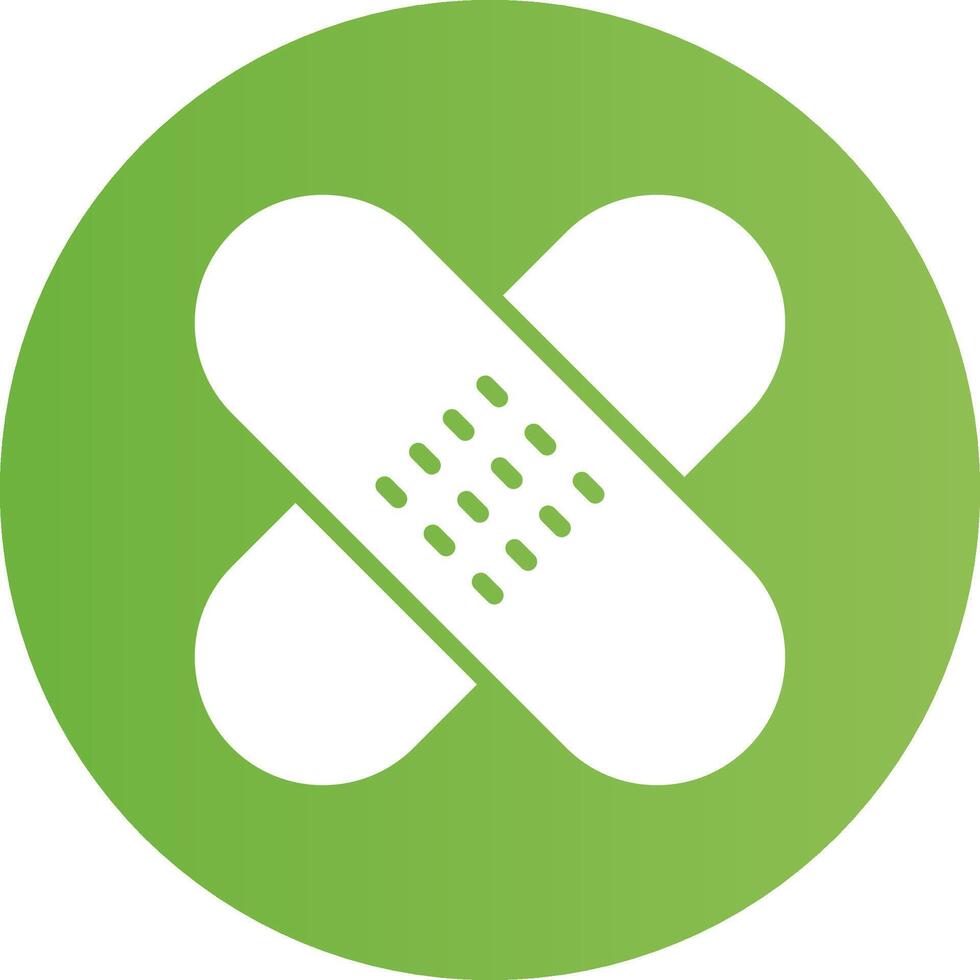 Glyph Circle light green Gradient vector