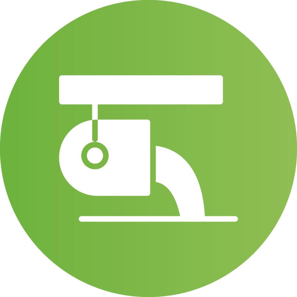 Glyph Circle light green Gradient vector