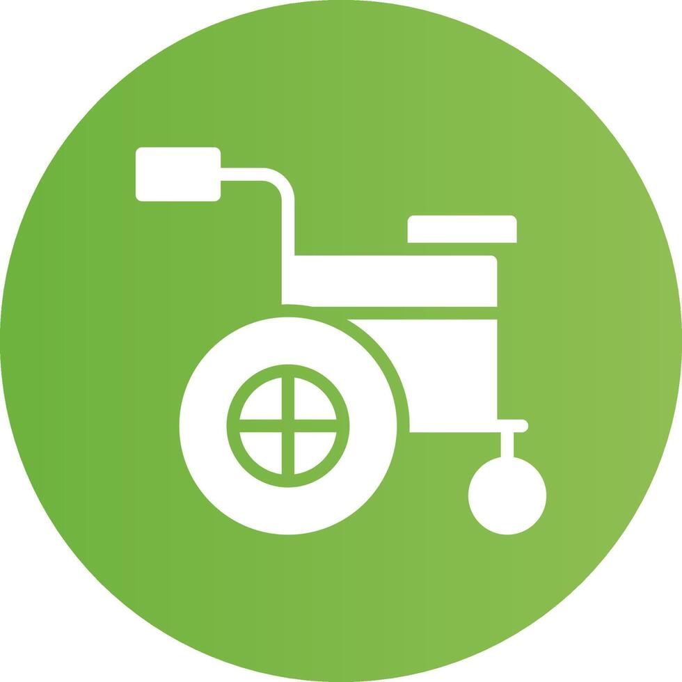 Wheelchair Creative Icon Design vector
