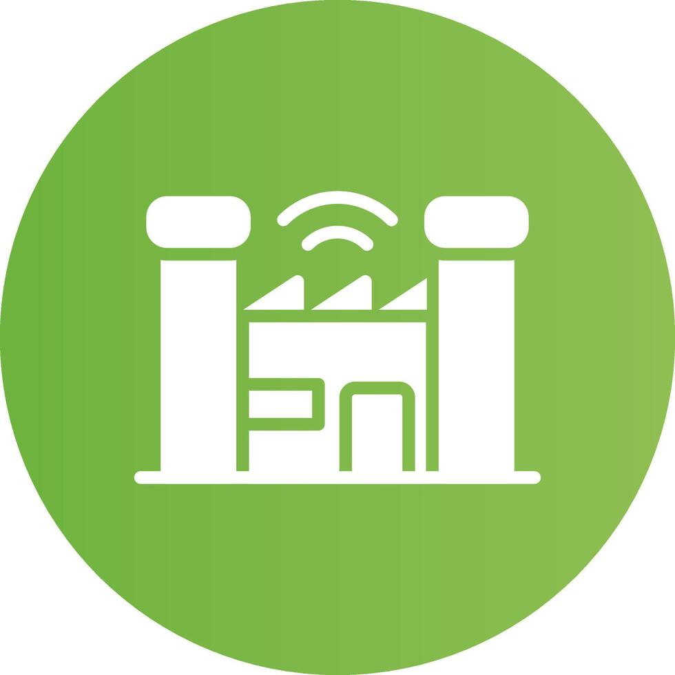 Smart Factory Creative Icon Design vector