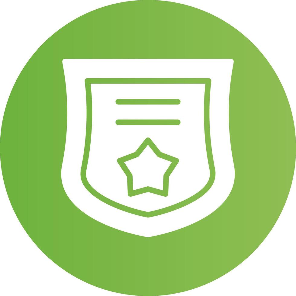 Glyph Circle light green Gradient vector