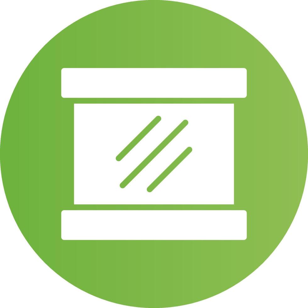 Glyph Circle light green Gradient vector