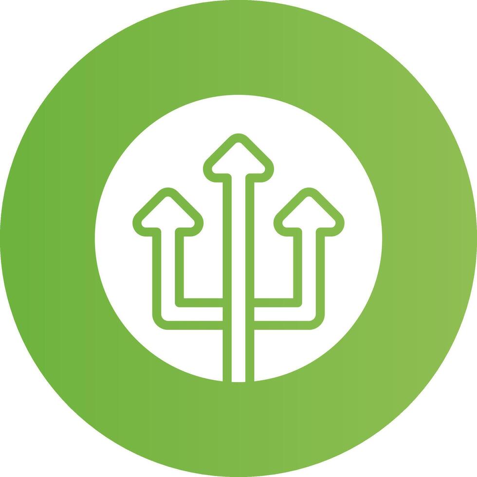 Glyph Circle light green Gradient vector
