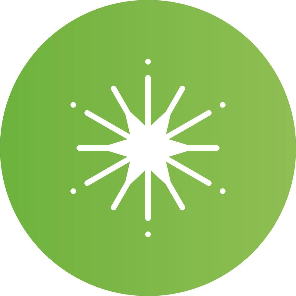 Glyph Circle light green Gradient vector