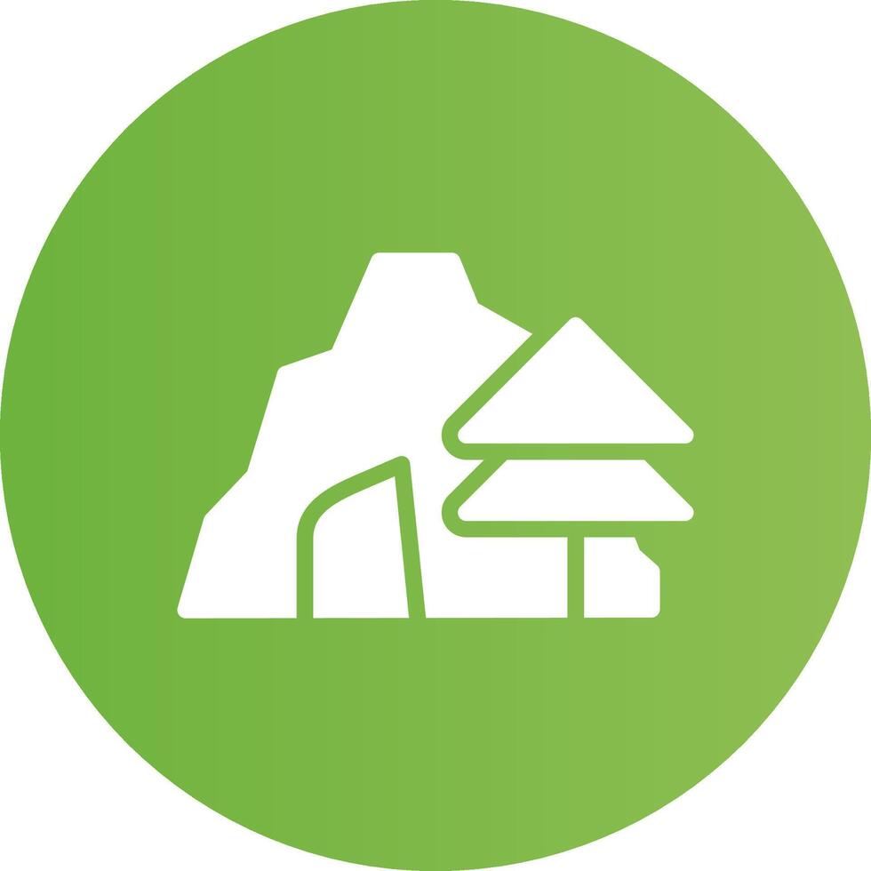 Cave Creative Icon Design vector