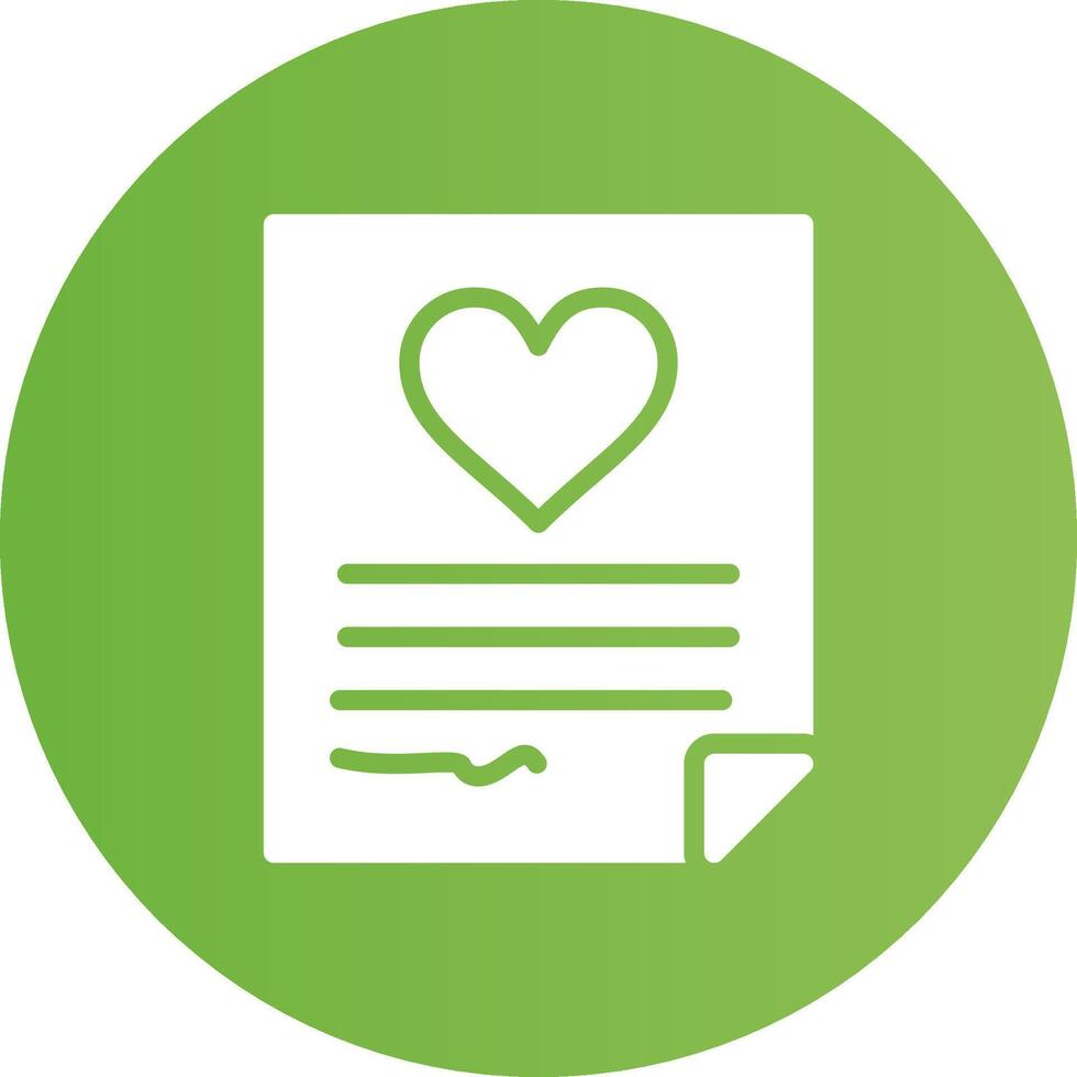 Wedding Contract Creative Icon Design vector