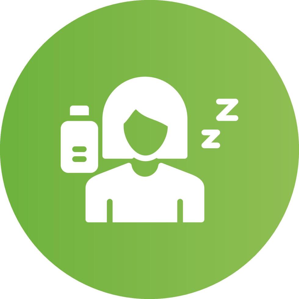Fatigue Creative Icon Design vector