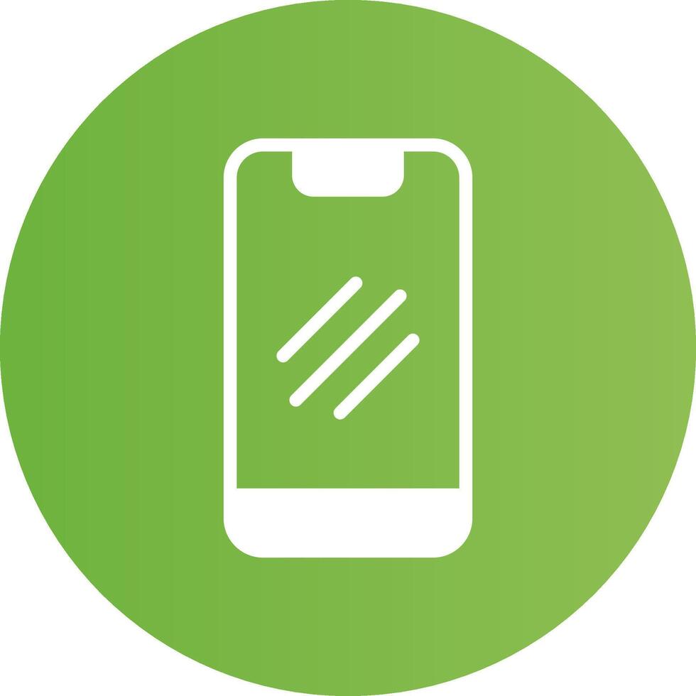 Glyph Circle light green Gradient vector