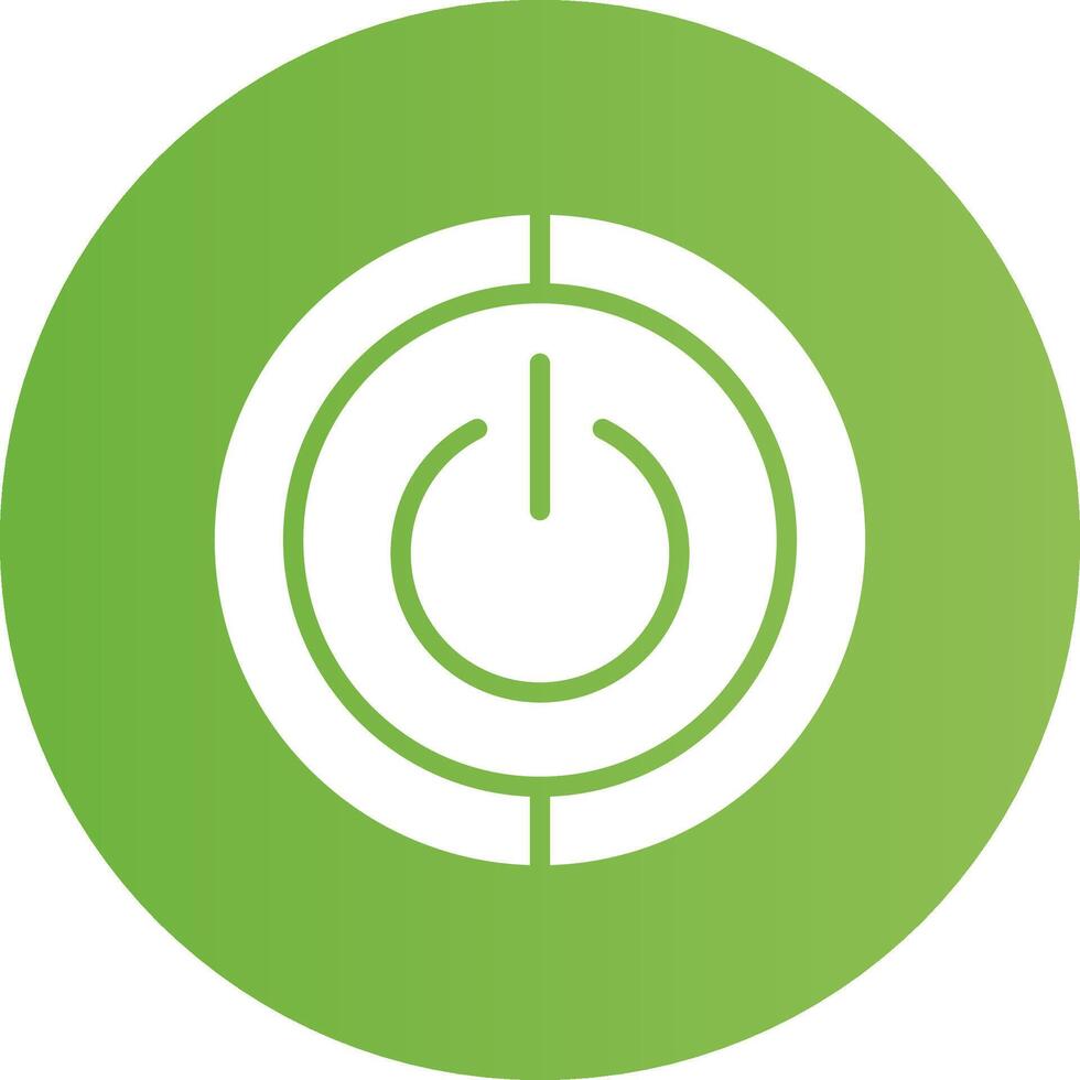 Glyph Circle light green Gradient vector