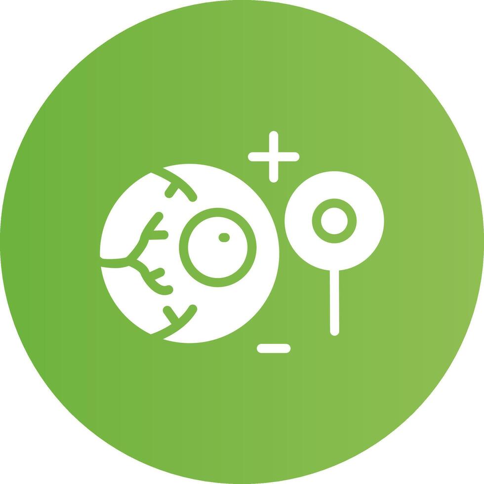 Manual Eye Examination Creative Icon Design vector