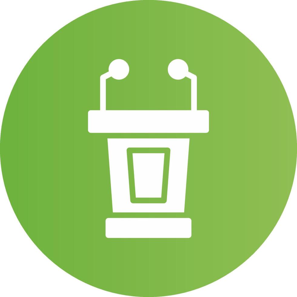 Lectern Creative Icon Design vector