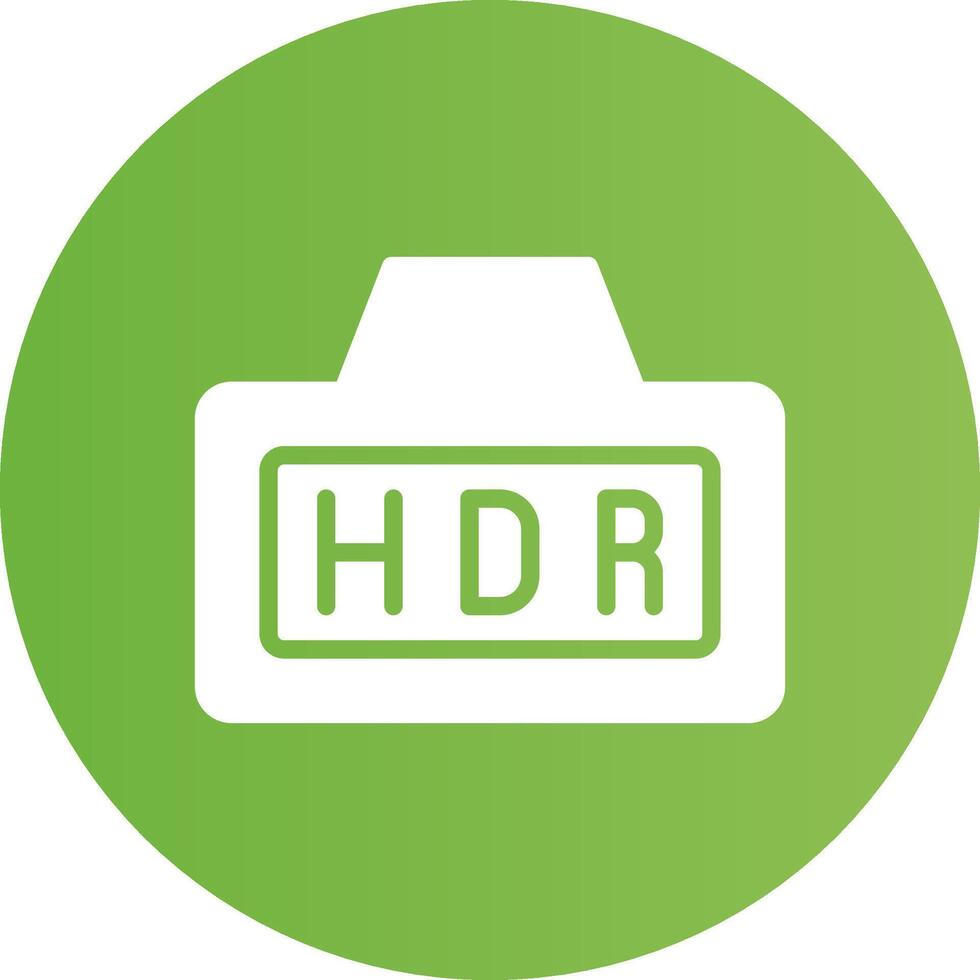 Hdr Creative Icon Design vector