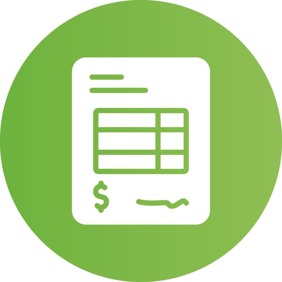Invoice Creative Icon Design vector