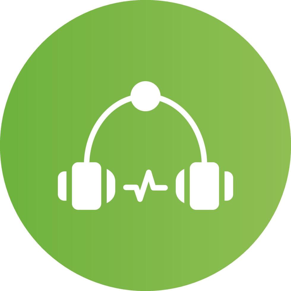 Headphone Creative Icon Design vector