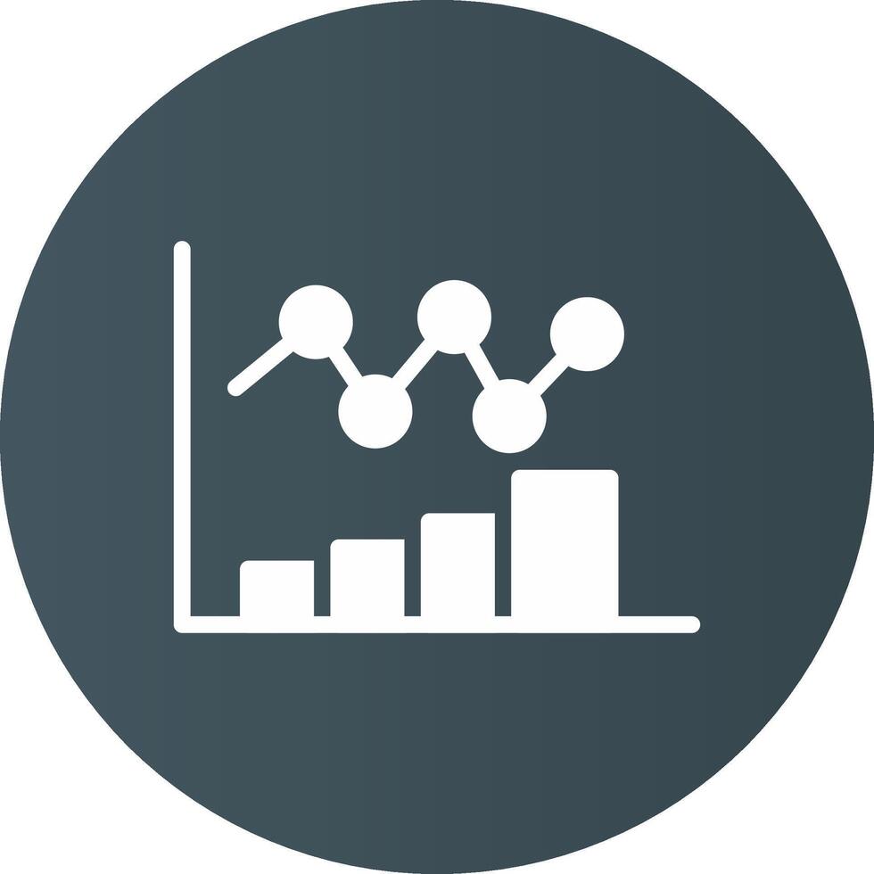 Bar Chart Creative Icon Design vector