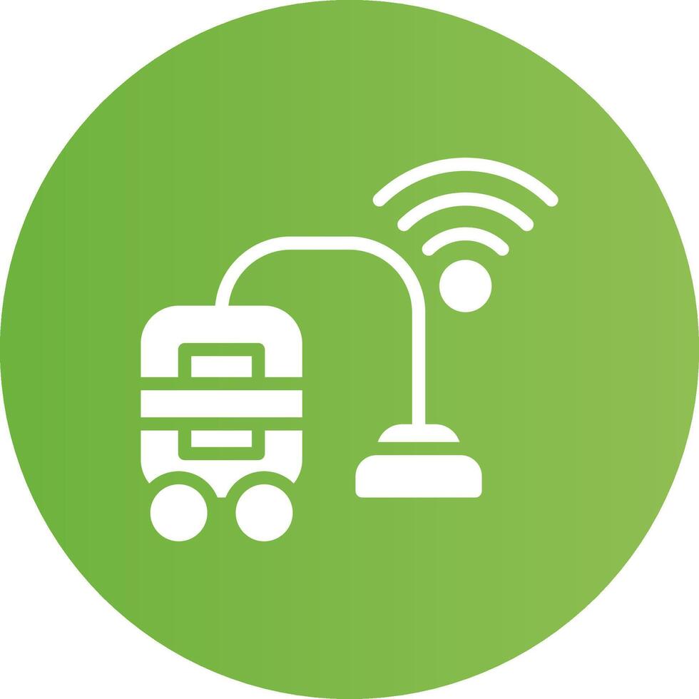 Smart Vacuum Creative Icon Design vector
