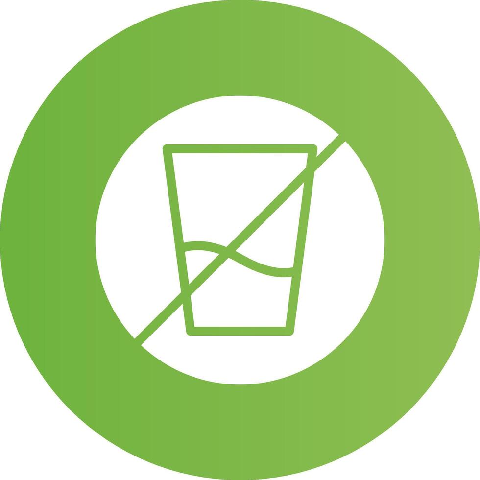 No Soft Drink Creative Icon Design vector