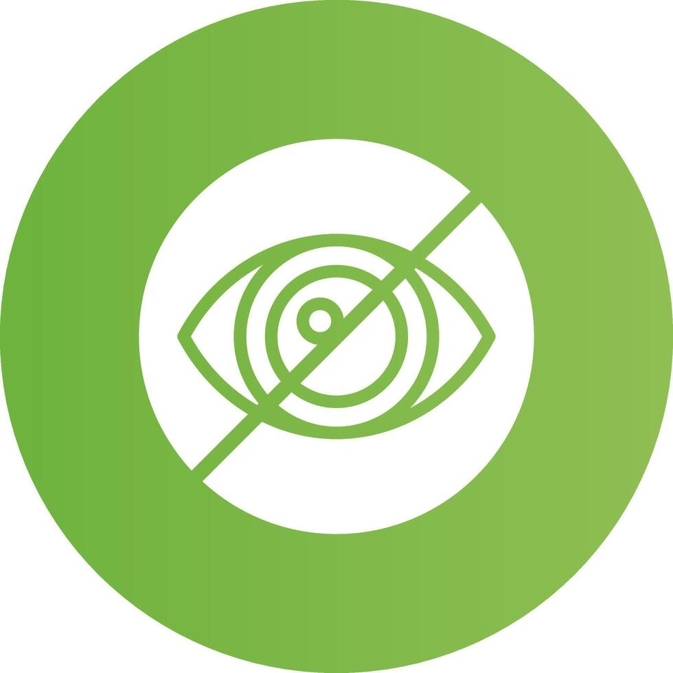 Legal Blindness Creative Icon Design vector