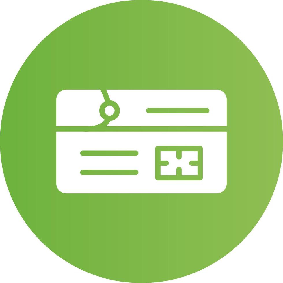 Glyph Circle light green Gradient vector